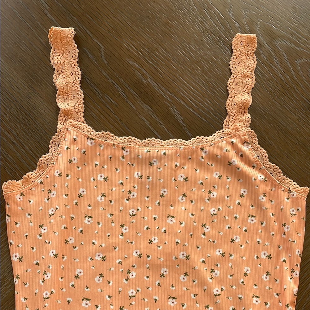 Forever 21 Peach Lace-Trim Dress - Picture 6 of 7